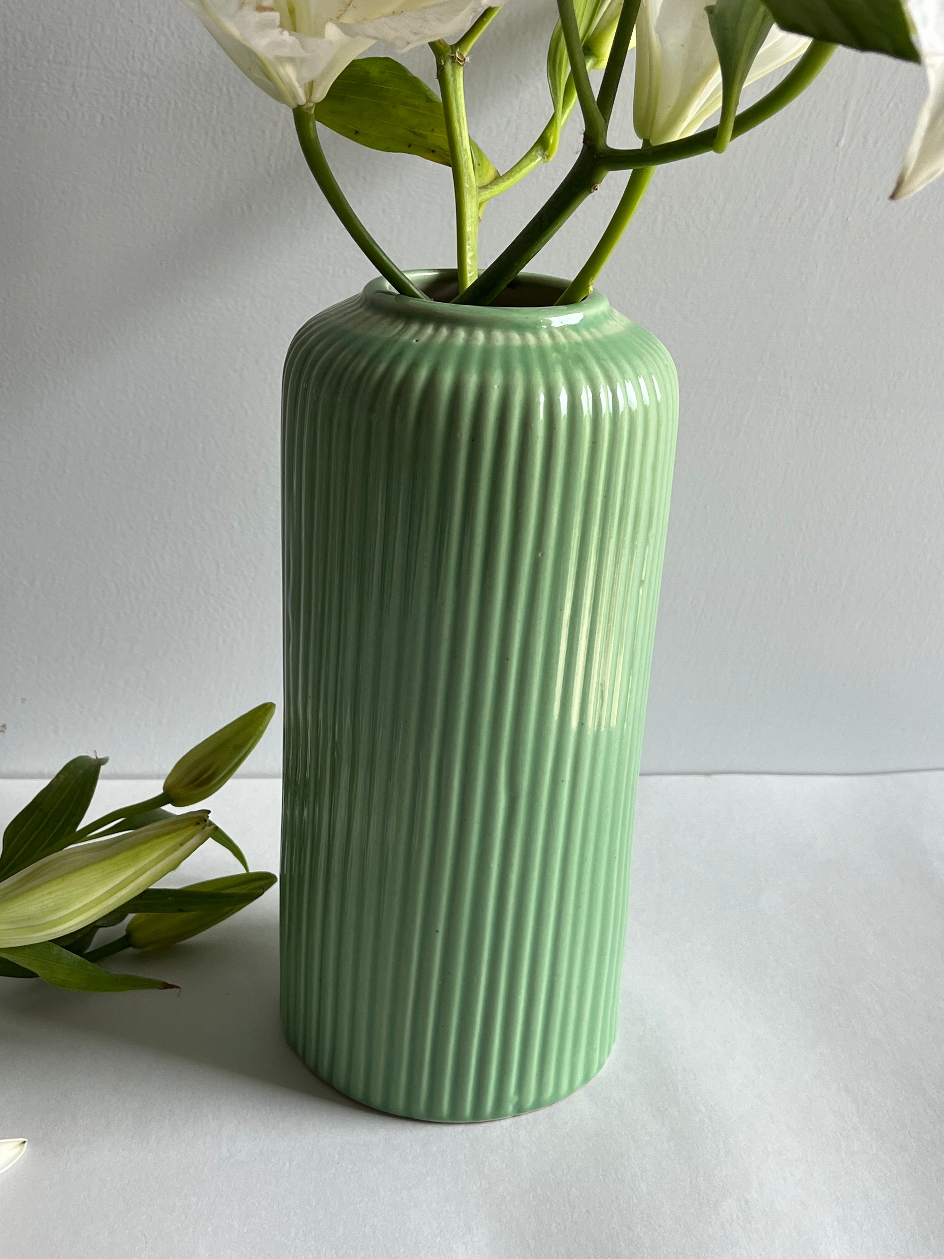 Light Green Ceramic Vase Large