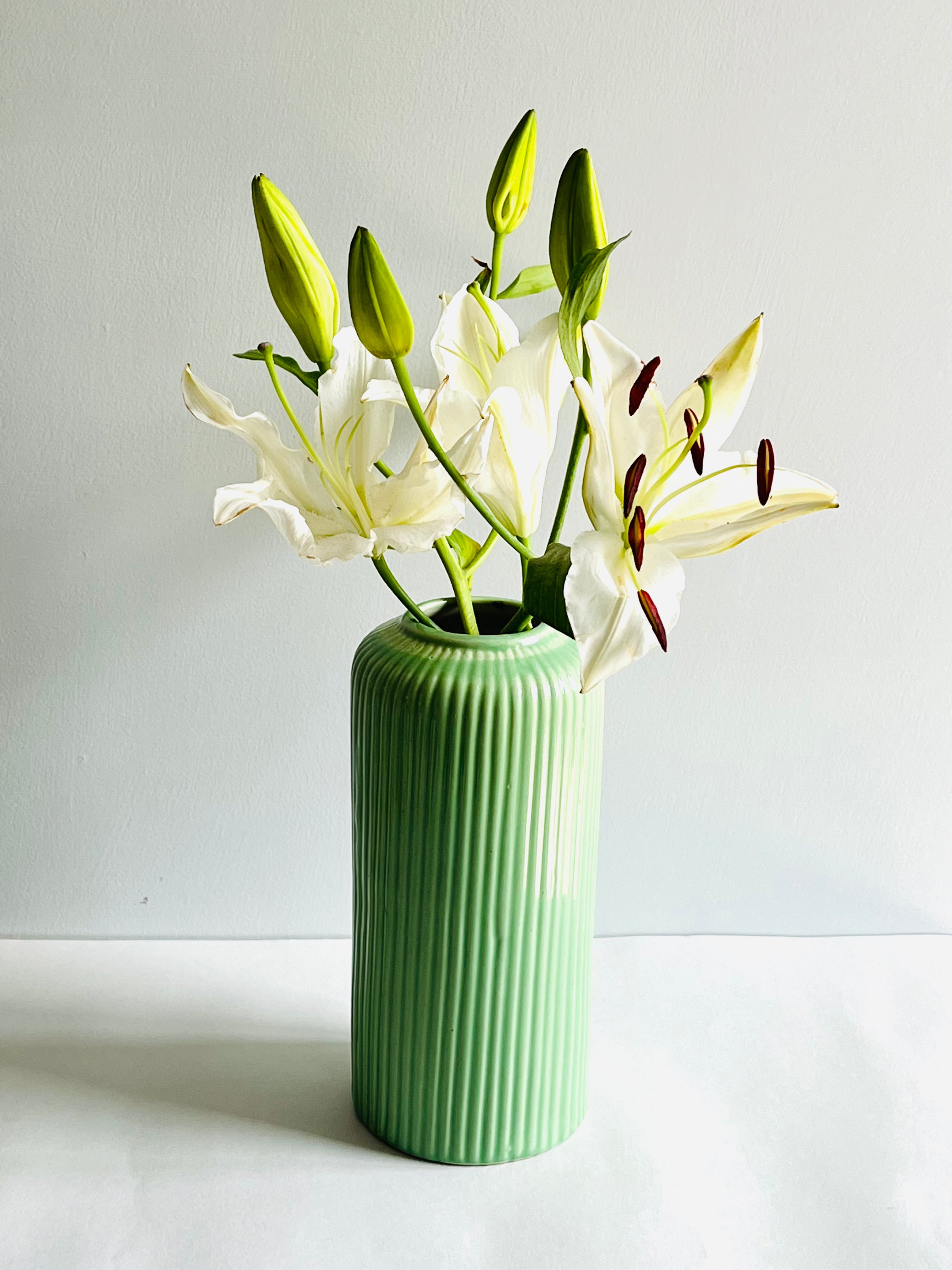 Light Green Ceramic Vase Large