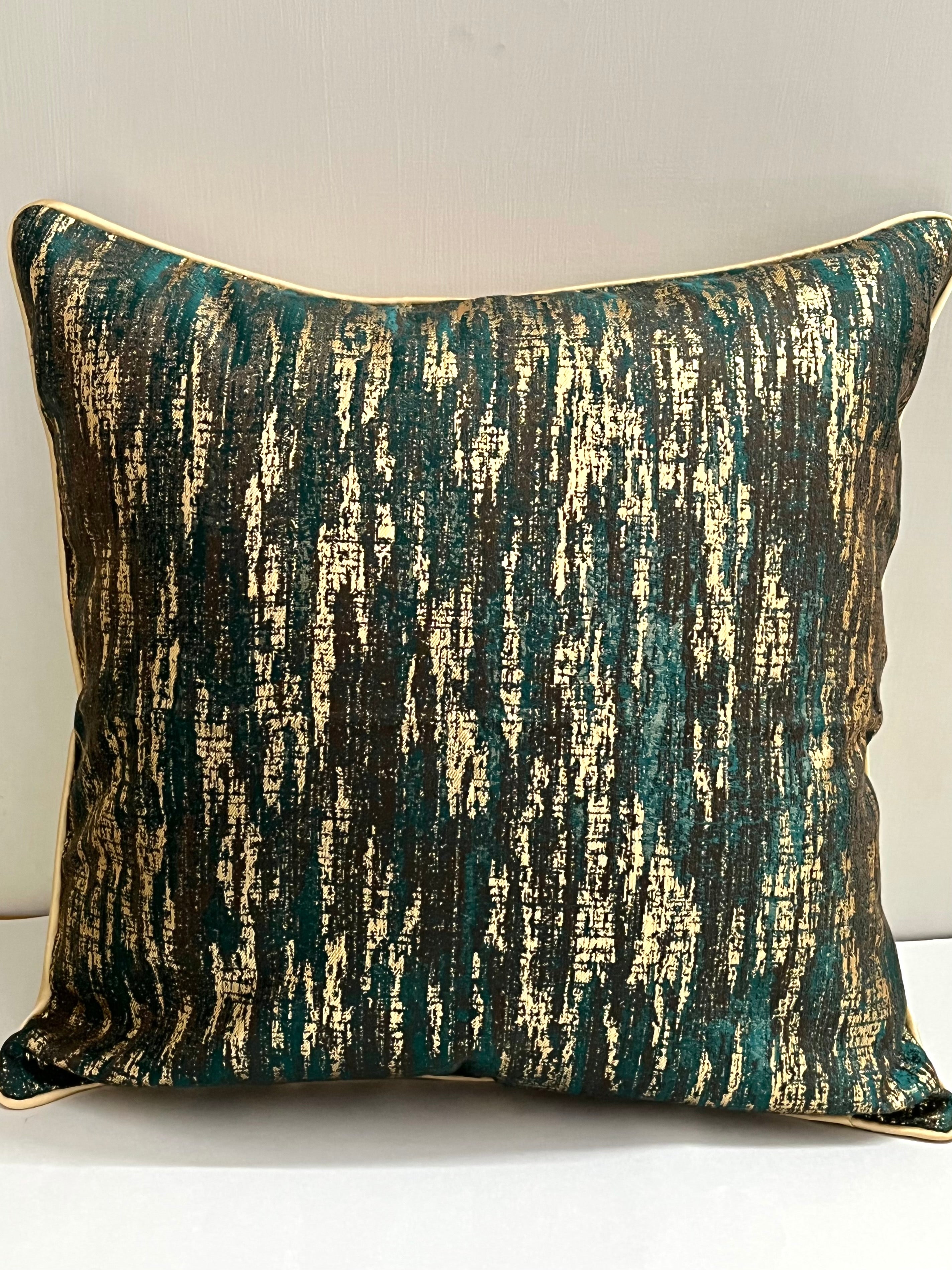 Luxurious Green Cushion Cover 18x18 inches
