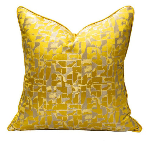 Luxurious Yellow Cushion Covers 18x18 inches
