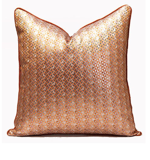 Luxurious Orange Cushion Cover 18x18 inches