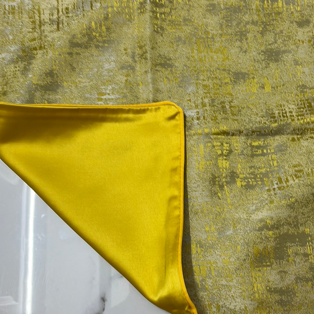 Luxurious Yellow Cushion Cover 18x18 inches