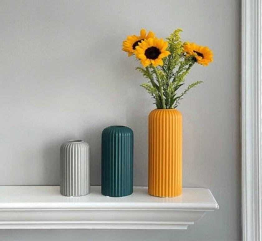 Dark Green Ceramic Vase