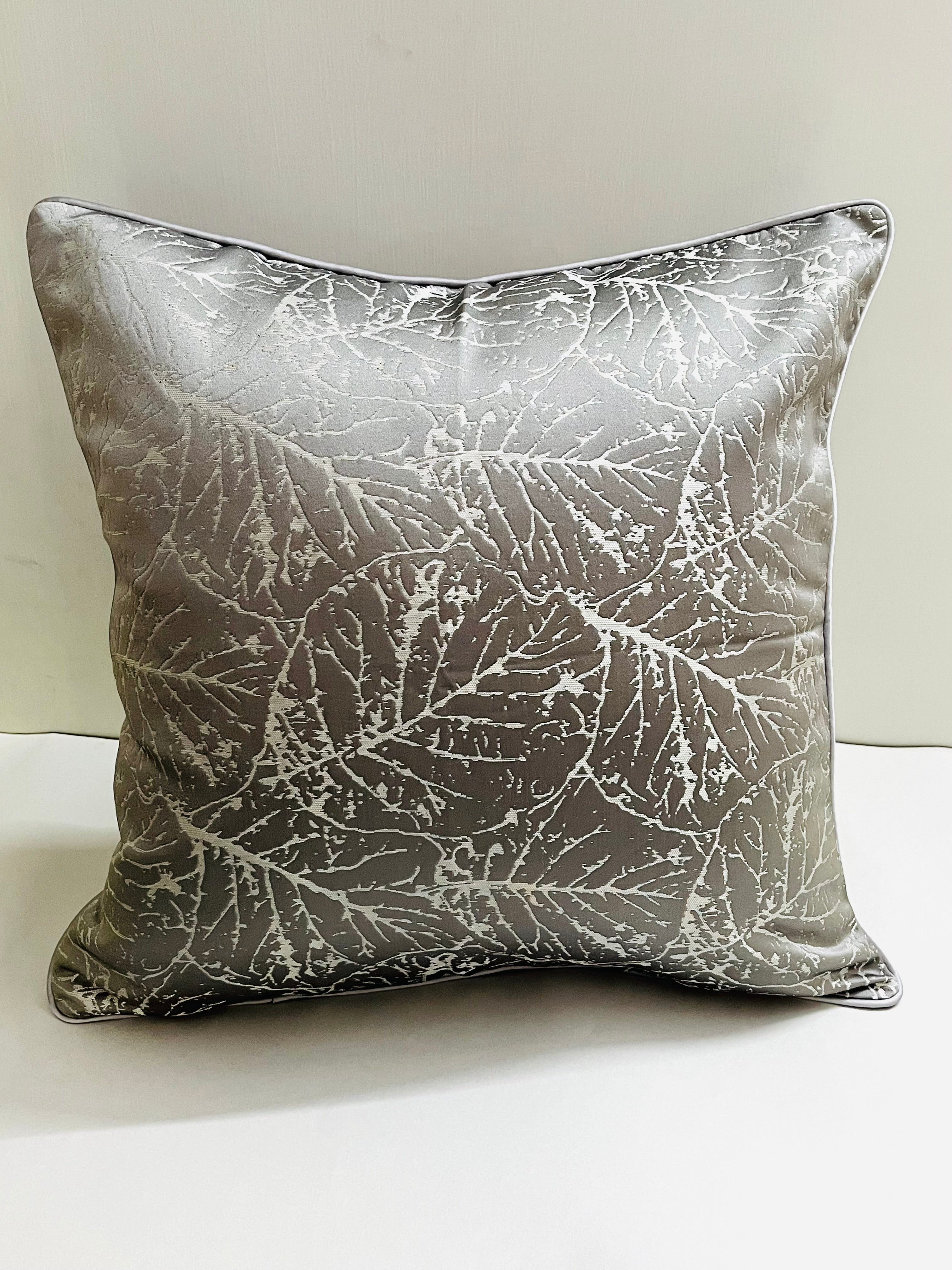 Luxurious Silver Cushion Cover 18x18 inches