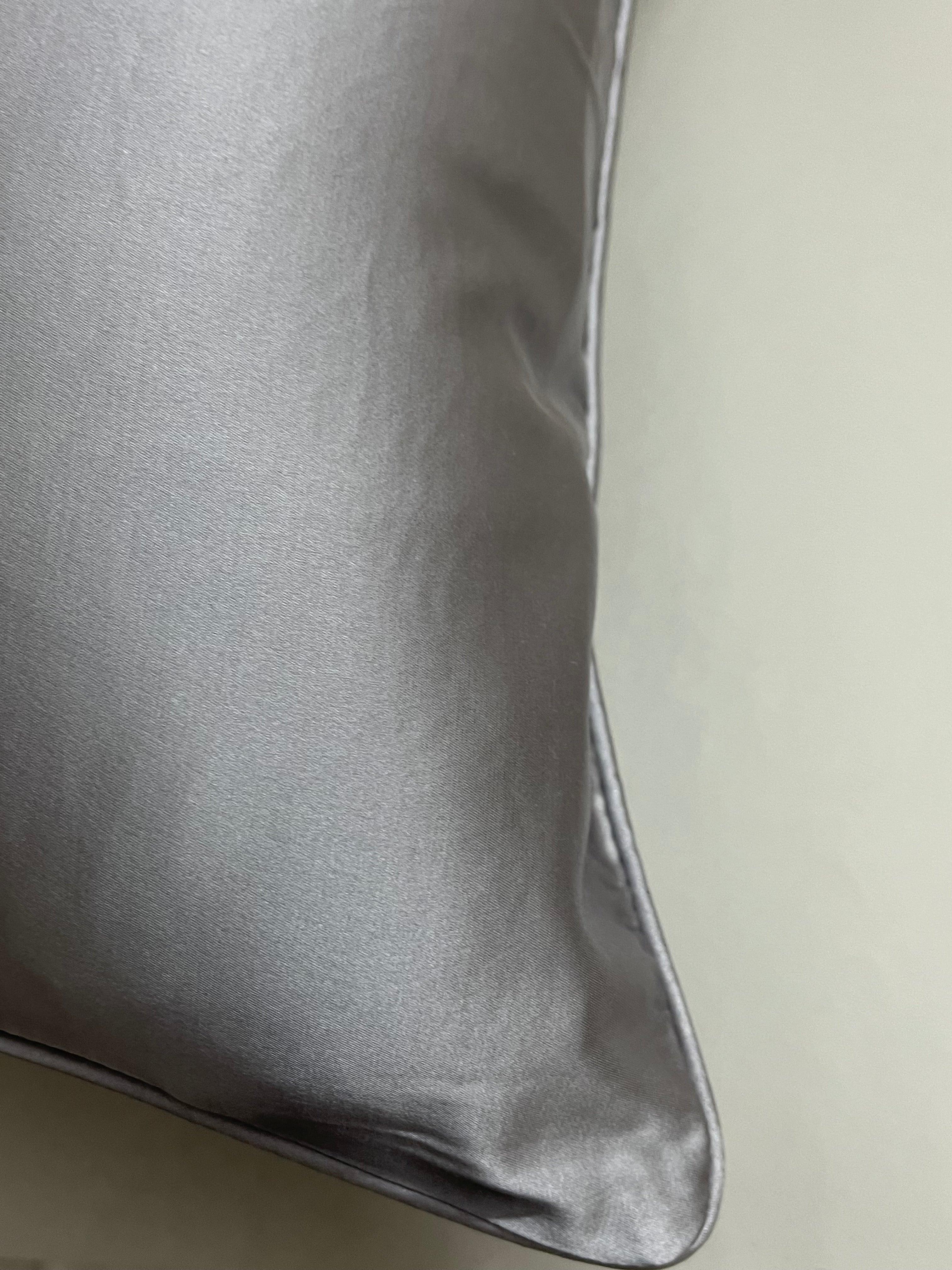 Luxurious Silver Cushion Cover 18x18 inches