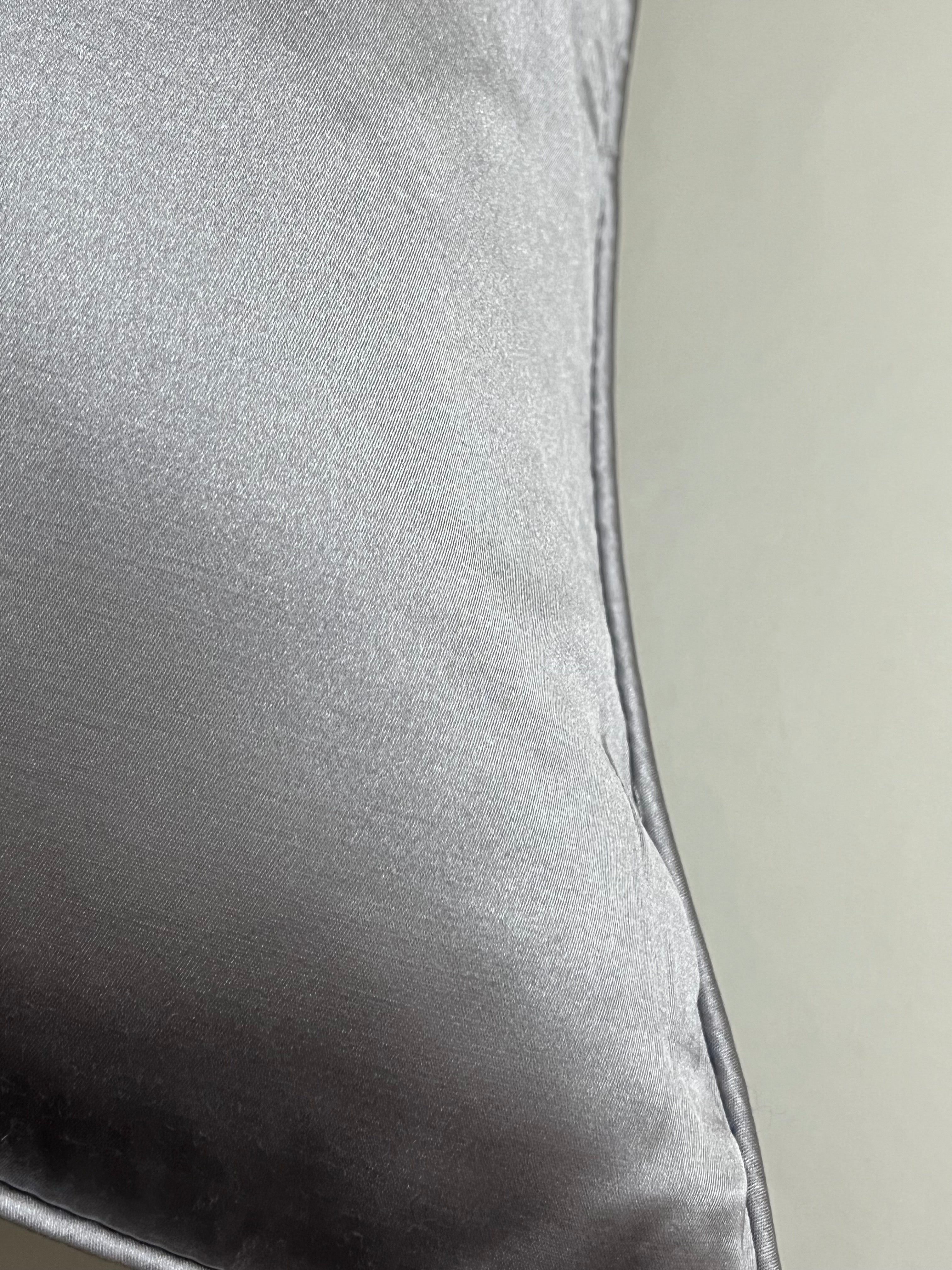 Luxurious Silver Cushion Cover 18x18 inches