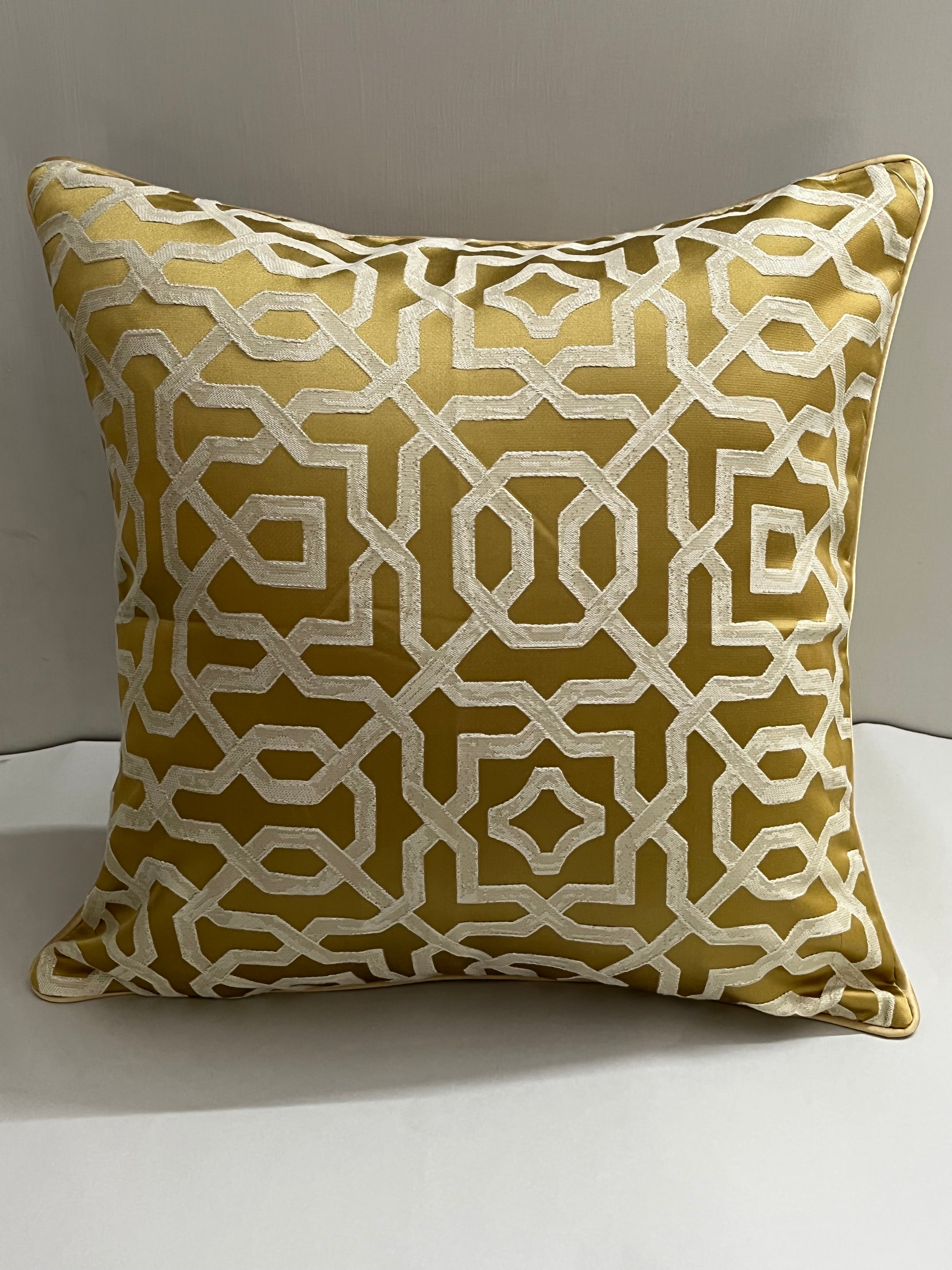 Luxurious Gold Cushion Cover 18x18 inches