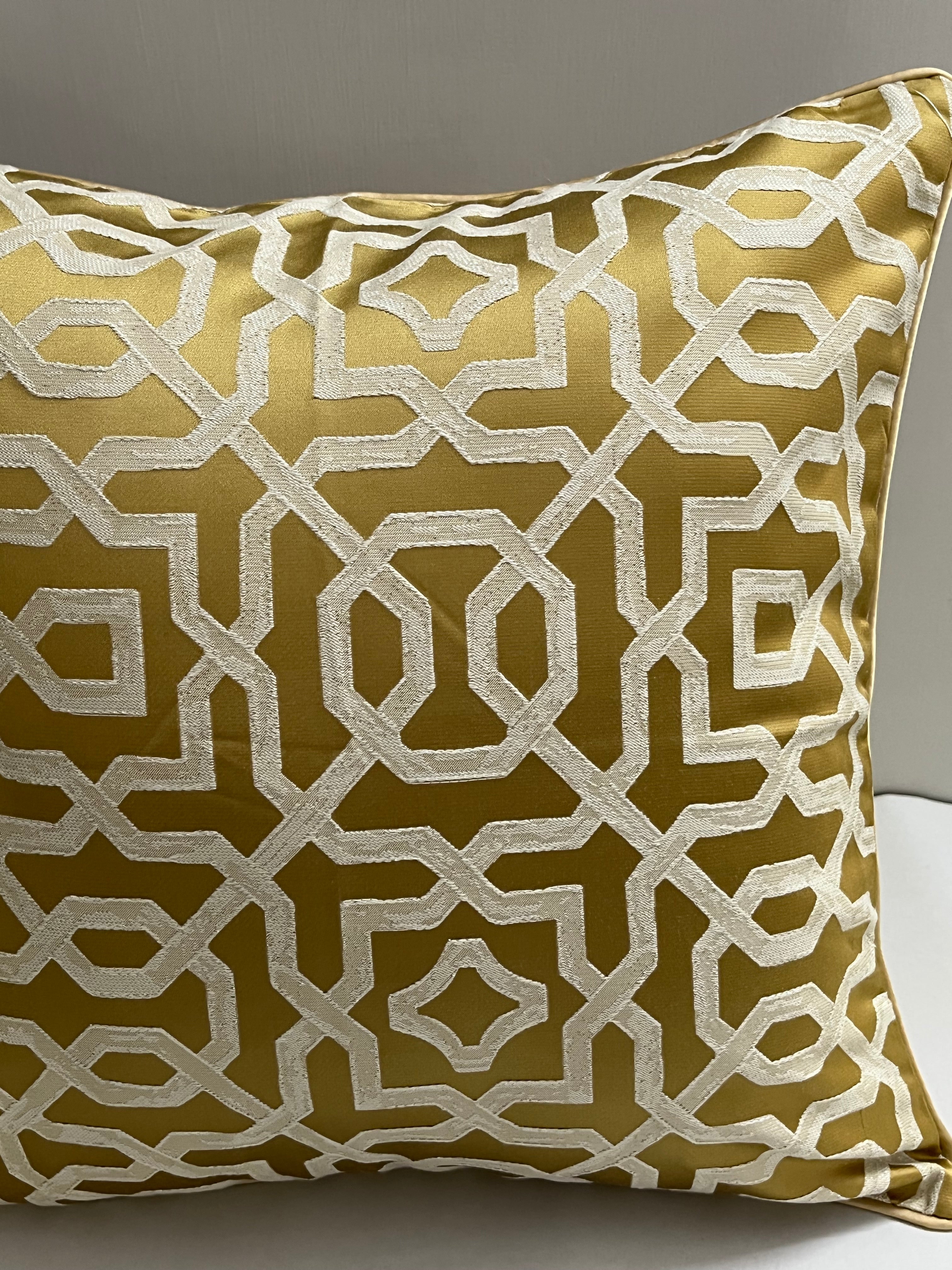 Luxurious Gold Cushion Cover 18x18 inches