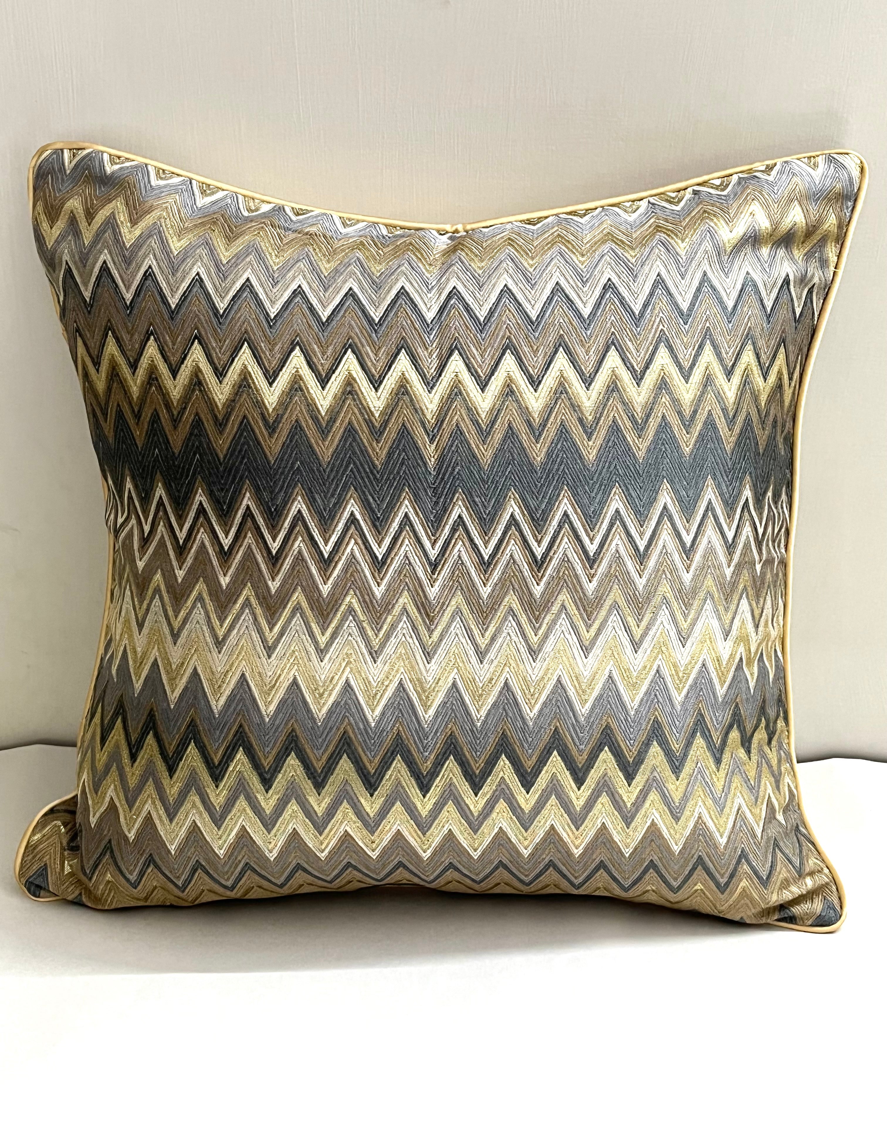 Luxurious Gold Cushion Cover 18x18 inches