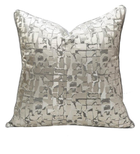 Luxurious Silver Cushion Cover 18x18 inches