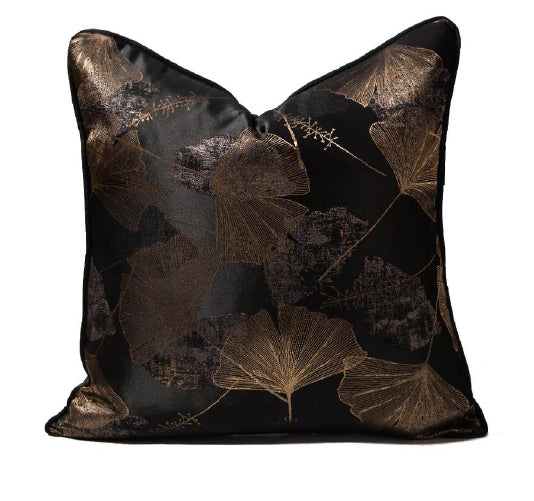 Luxurious Black Cushion Cover 18x18 inches