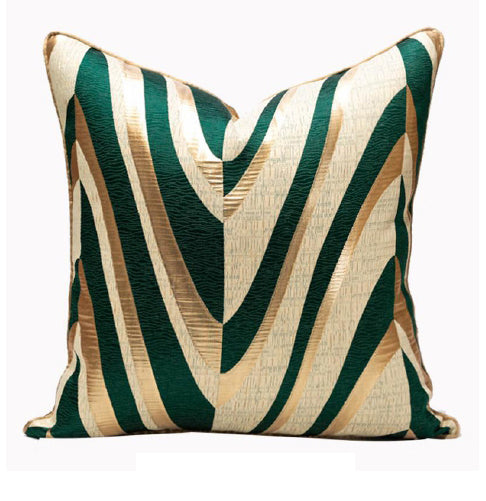 Luxurious Green Cushion Cover