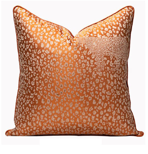 Luxurious Orange Cushion Cover 18x18 inches