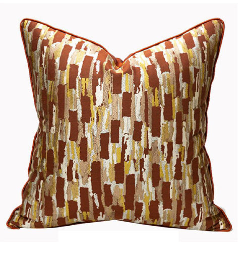 Luxurious Orange Cushion Cover 18x18 inches