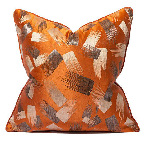 Luxurious Orange Cushion Cover 18x18 inches