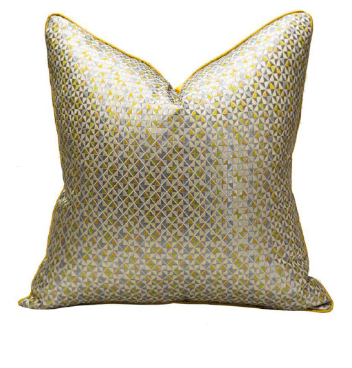 Luxurious Yellow Cushion Cover 18x18 inches