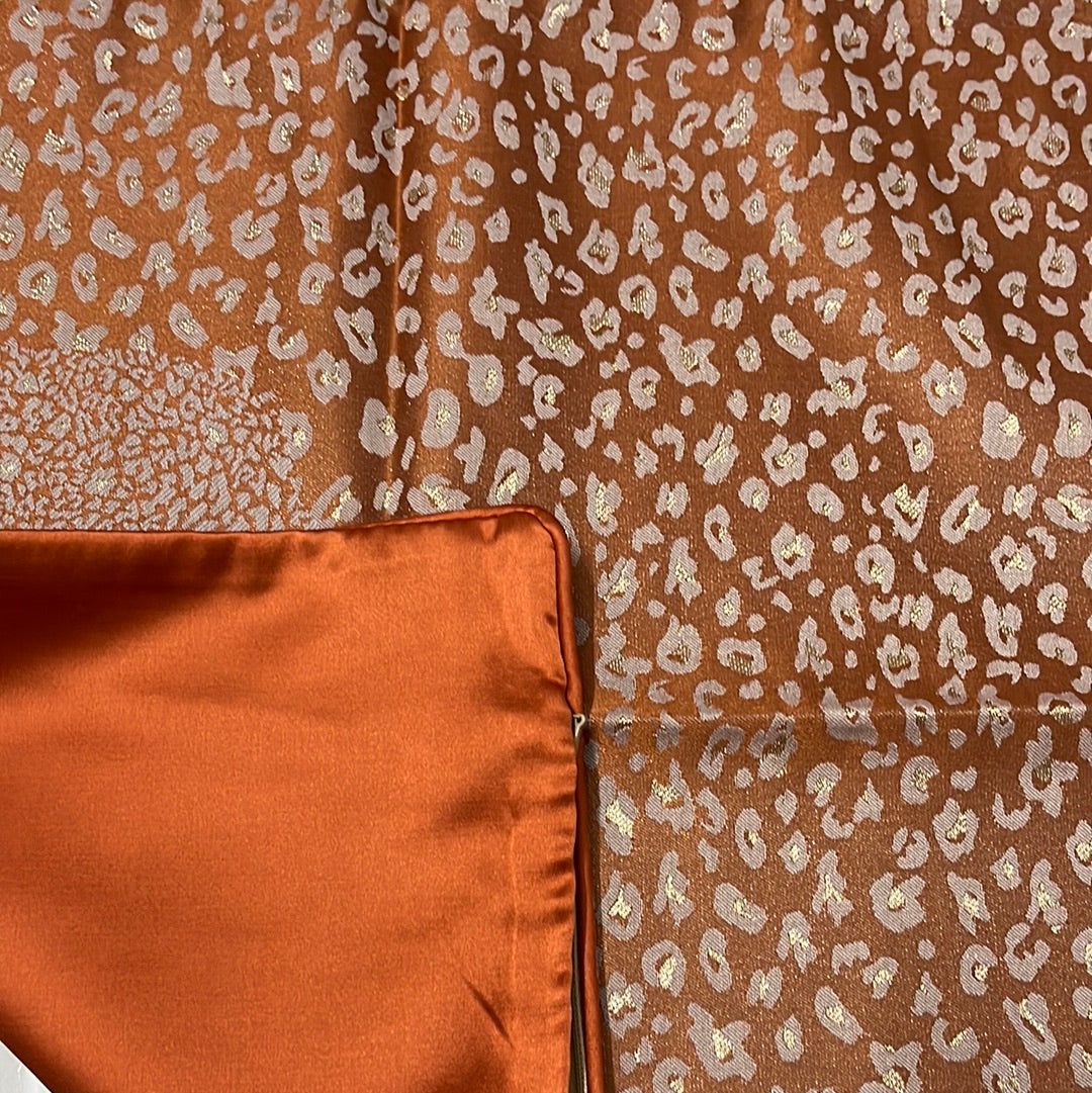 Luxurious Orange Cushion Cover 18x18 inches